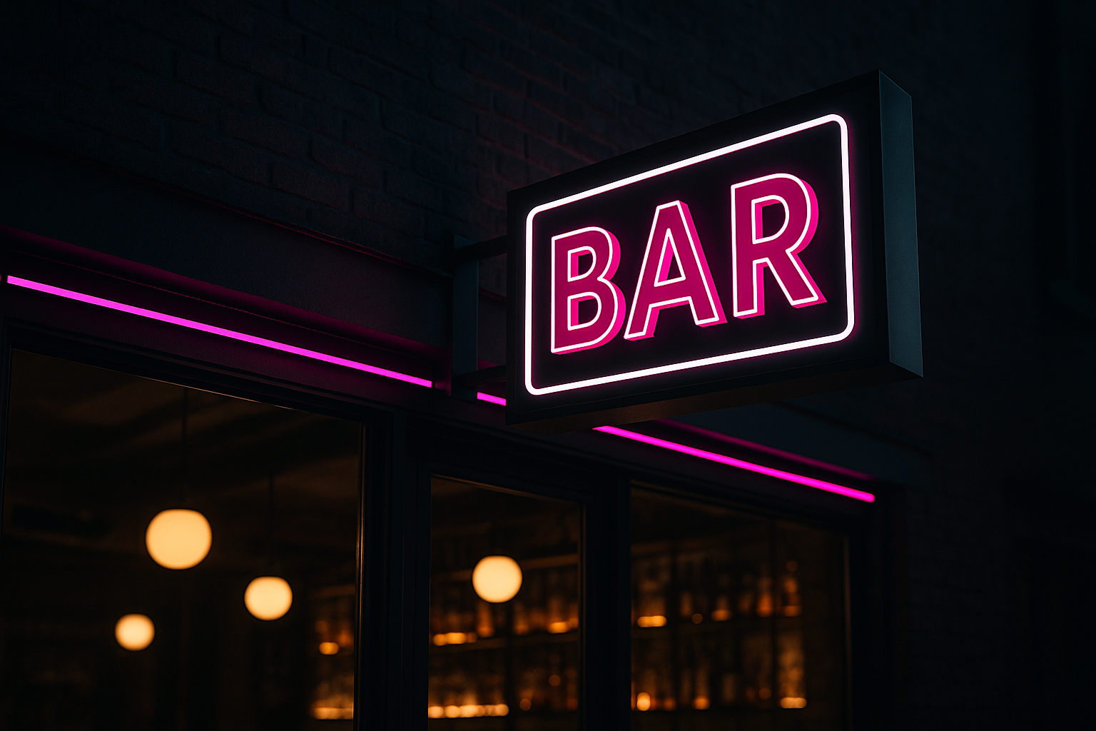 leuchtreklame für bar